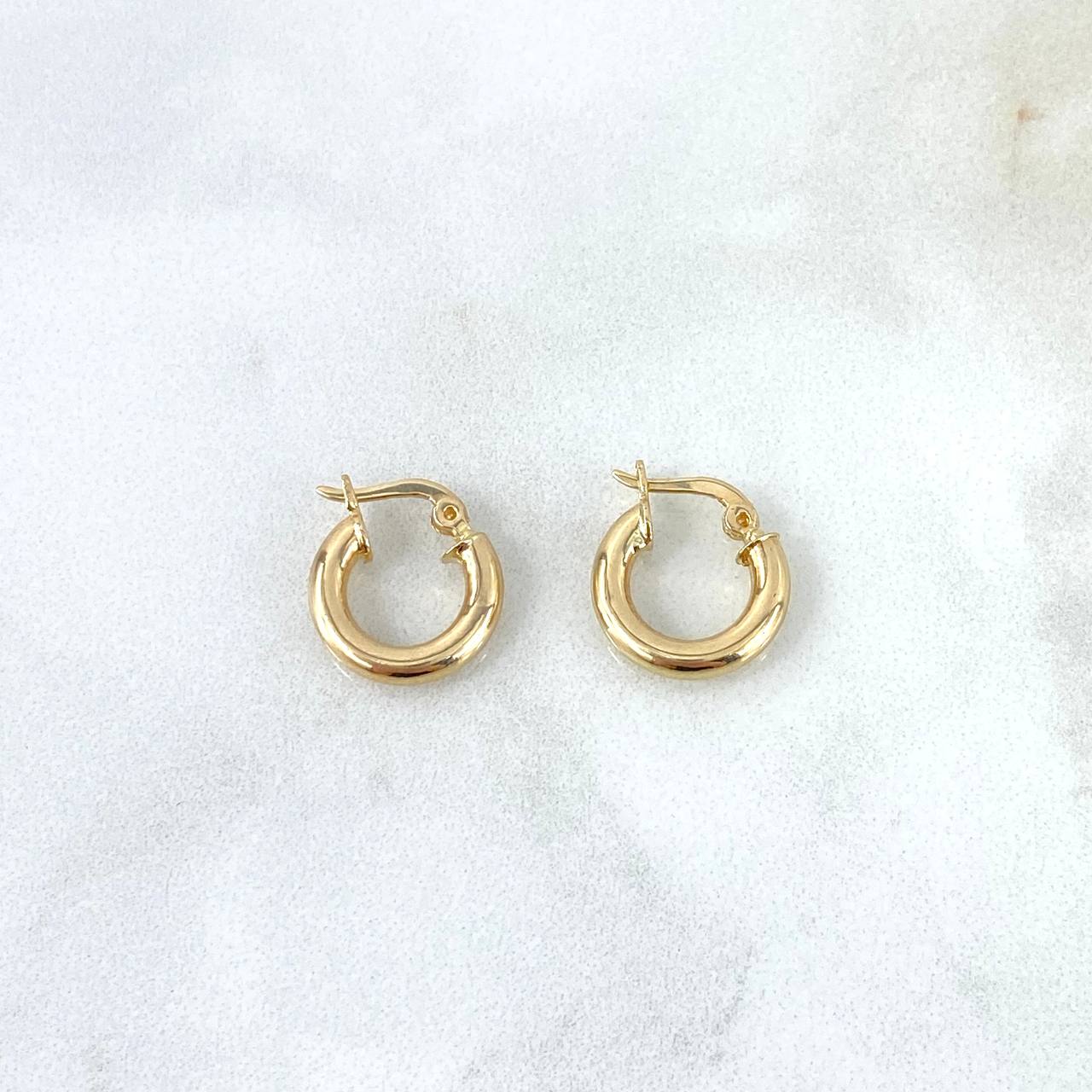 Candongas Jass 1gr / 1/2 in / Oro Amarillo 18K
