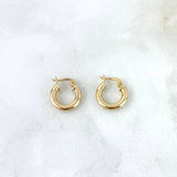 Candongas Jass 1gr / 1/2 in / Oro Amarillo 18K