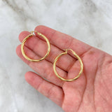 Candongas Mary 3.4gr / 1 1/4 in / Oro Amarillo 18K ©