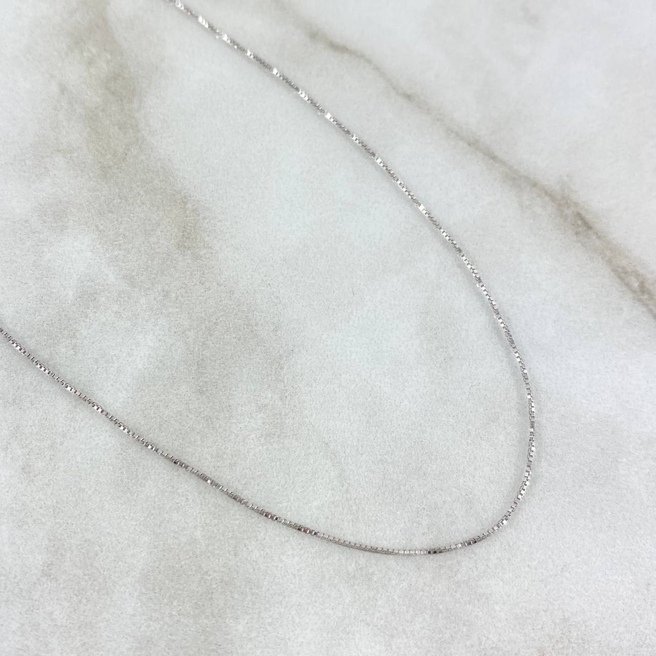 Venetian Chain 2.15gr / 40cm / 0.9mm White Gold +3 18K ©