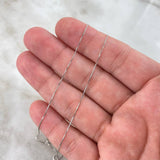 Venetian Chain 1.65gr / 45cm / 0.8mm White Gold +3 18K