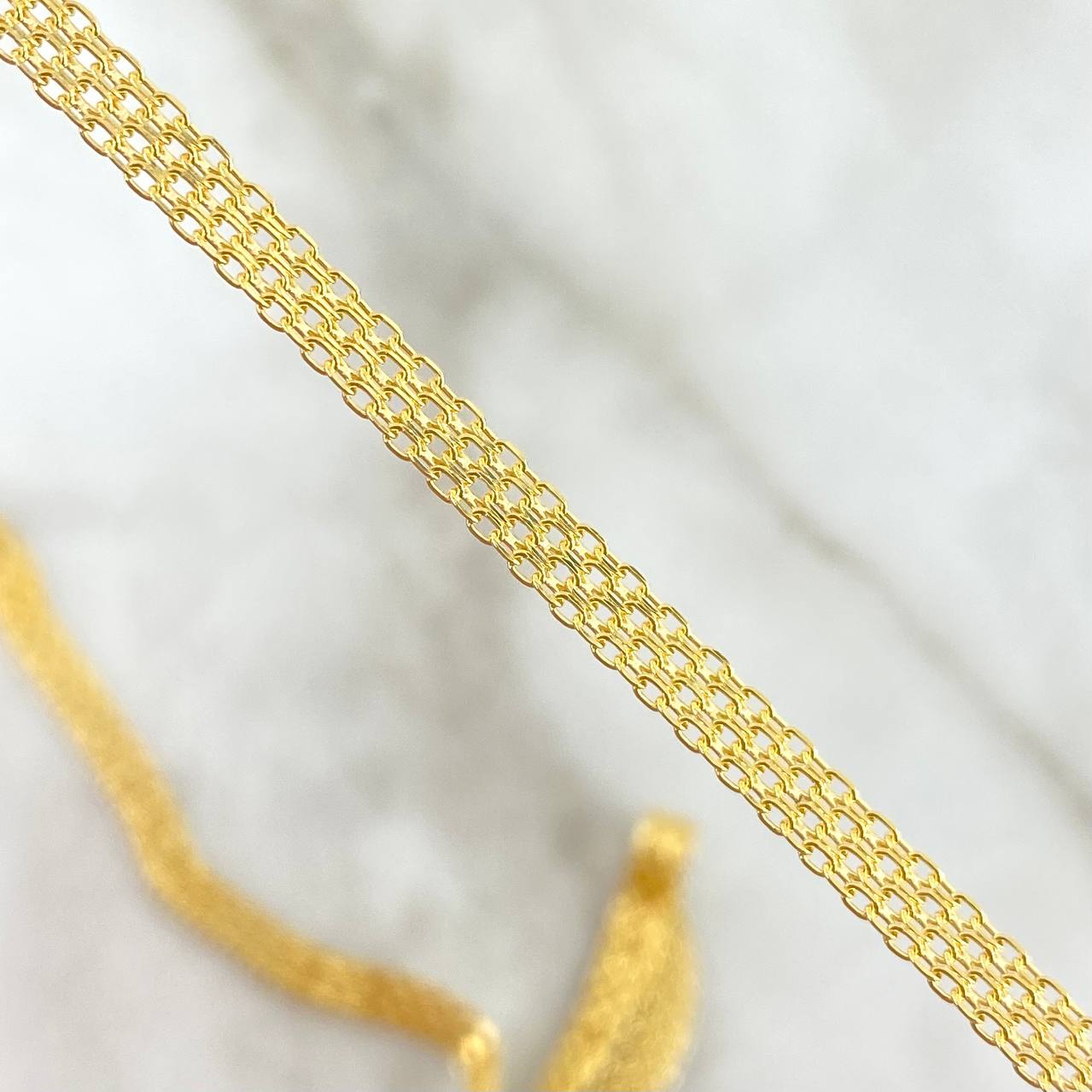 Cadena China 8.1gr / 23 1/2 in / Oro Amarillo +1 18K !