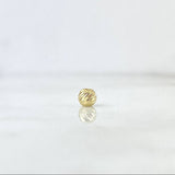 Diamond Cut Bead 4 mm Yellow Gold 18K