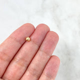 Diamond Cut Bead 4 mm Yellow Gold 18K