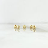 Diamond Cut Bead 4 mm Yellow Gold 18K
