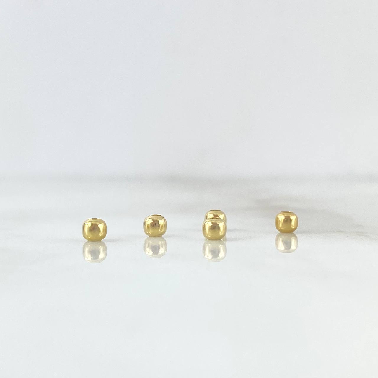 Bead Polished 3mm / 0.05gr Yellow Gold