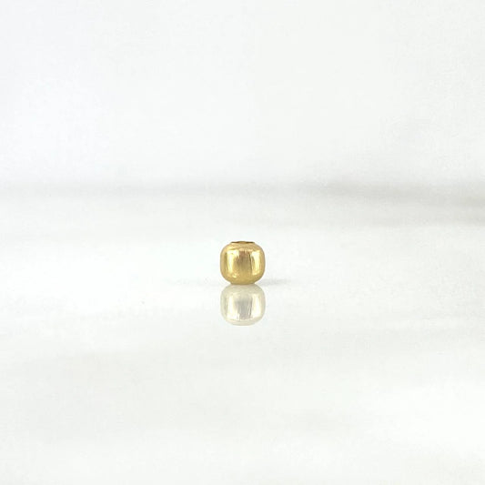 Bead 3mm Plain 3mm Yellow Gold 18K