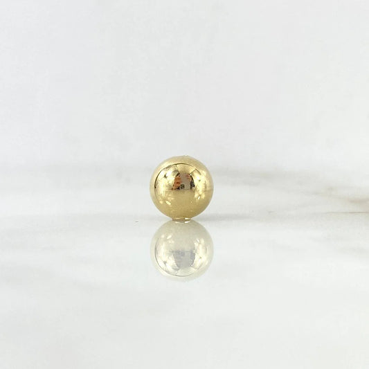 Bead 8mm Plain 8mm Yellow Gold 18K