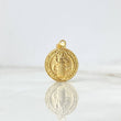 Dije San Benito 0.8gr / 2cm / Troquelado Oro Amarillo 18K
