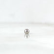 Bead Polished 3mm / 0.05gr White Gold