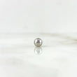 Plain Bead 5mm White Gold 18K