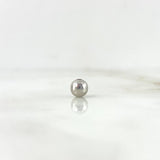 Bead Polished 5mm / 0.14gr White Gold