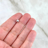 Bead Polished 5mm / 0.14gr White Gold