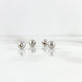 Bead Polished 5mm / 0.14gr White Gold