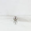 Plain Bead 6mm White Gold 18K