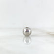 Bead Polished 8mm / 0.32gr White Gold
