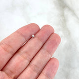 Bead Diamond Cut 3mm / 0.08gr White Gold