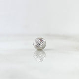 Bead Diamond Cut 6mm / 0.3gr White Gold