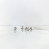 Bead Diamond Cut 6mm / 0.3gr White Gold