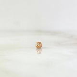 Diamond Cut Bead 3mm 18K Rose Gold