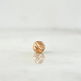 Bead Diamond Cut 4mm / 0.14gr Rose Gold