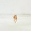 Diamond Cut Bead 5mm 18K Rose Gold