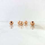 Diamond Cut Bead 8mm Rose Gold