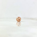Diamond Cut Bead 8mm Rose Gold