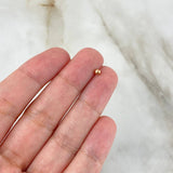 Plain Bead 3mm Rose Gold 18K