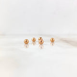 Bead Plain 4mm Rose Gold 18K
