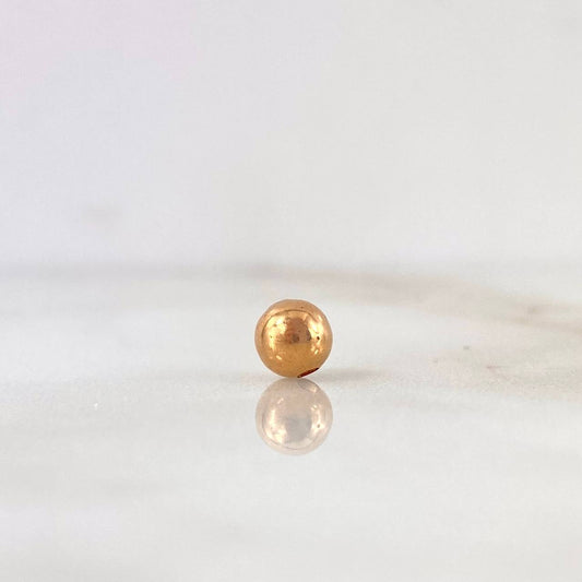 Plain Bead 5mm Rose Gold 18K