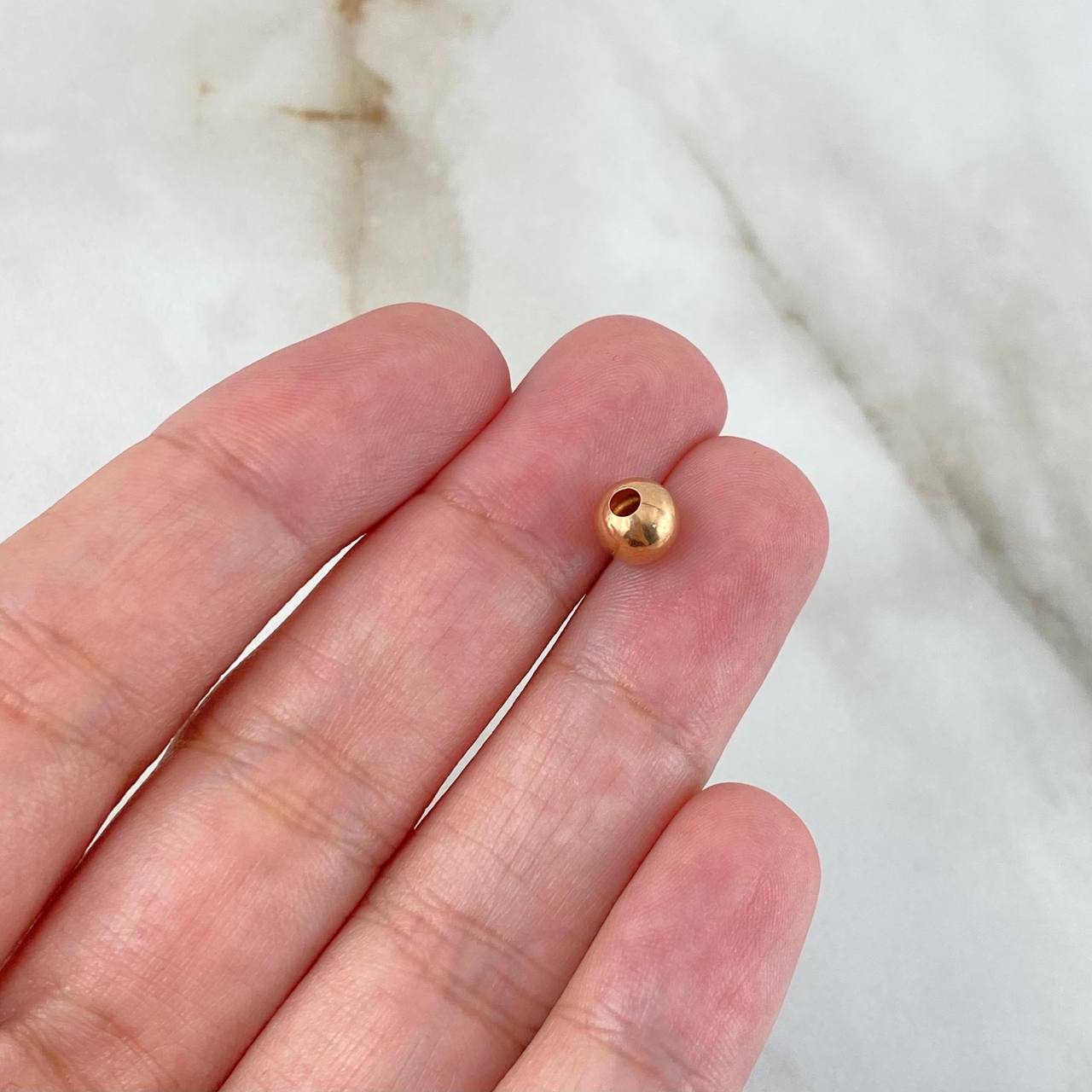Bola Lisa 6mm / 0.2gr Oro Rosa