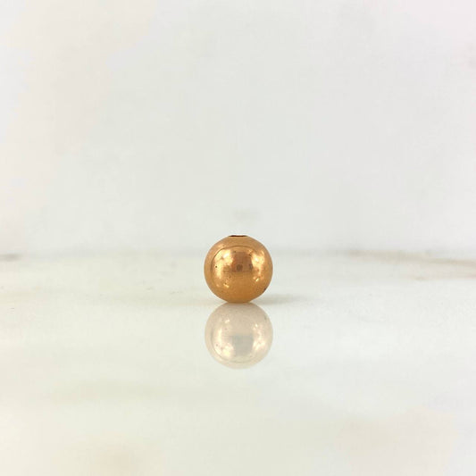 Bead Plain 8mm Rose Gold 18K