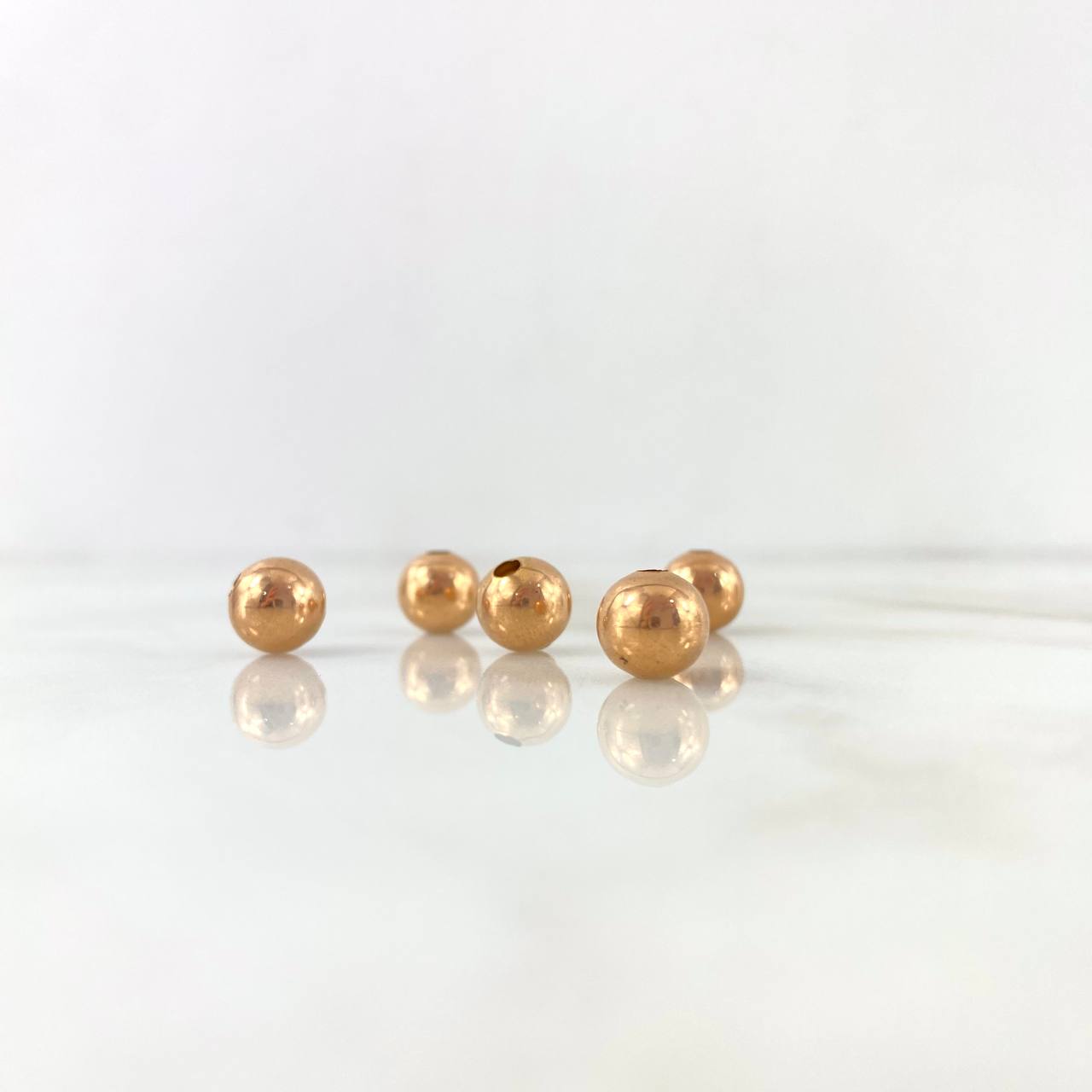 Bola Lisa 8mm Oro Rosa