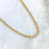 Cadena Cubana 12.75gr / 28 1/4 in / 5.3mm Oro Amarillo +1 18K !