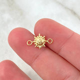 Charm Sun 0.4gr / 1.5cm / Yellow Gold ©