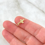 Charm Cross 0.35gr / 1.6cm / Yellow Gold Tape ©