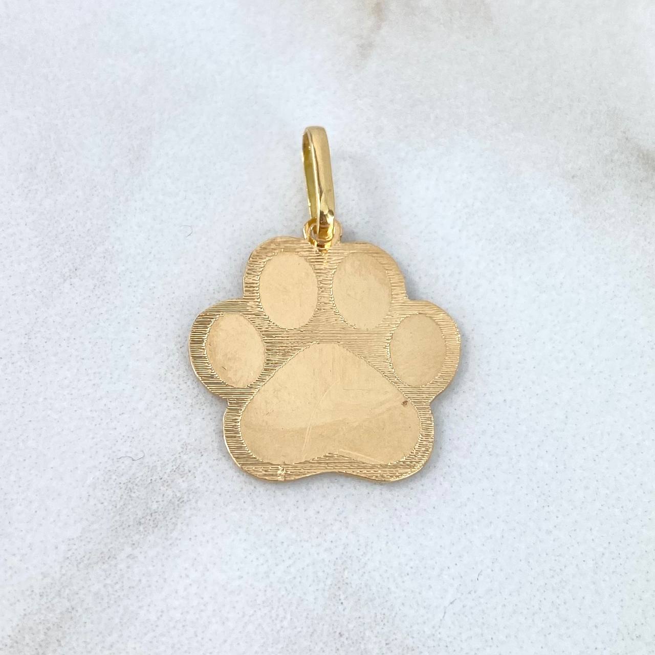 Pendant Fingerprint Plate 1.85gr / 2.7cm / Yellow Gold