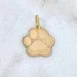Pendant Fingerprint Plate 1.85gr / 2.7cm / Yellow Gold