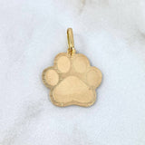 Pendant Fingerprint Plate 1.85gr / 2.7cm / Yellow Gold