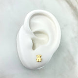 Topos Oso TS 0.45gr / 5mm Lisos Oro Amarillo 18K *