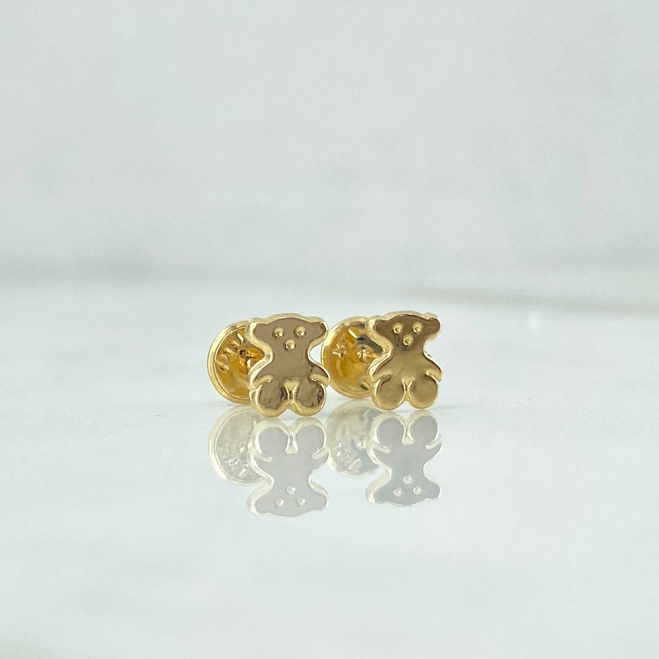Topos Oso TS 0.45gr / 5mm Lisos Oro Amarillo 18K *