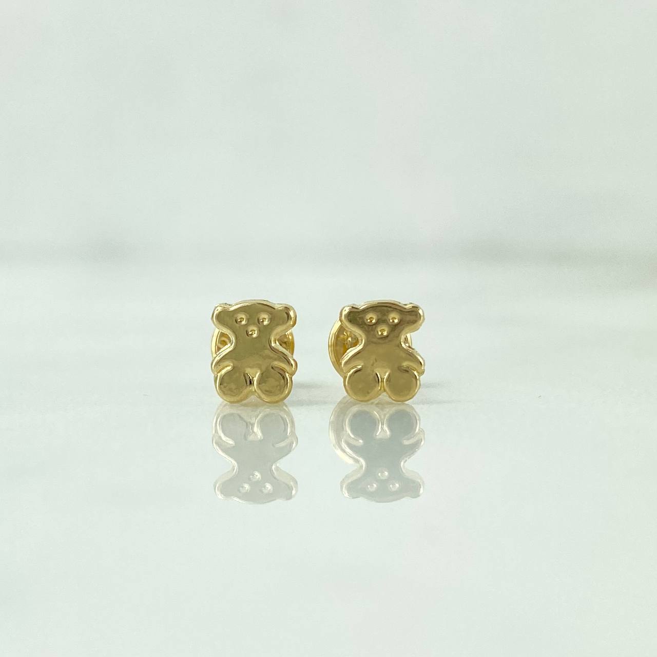 Topos Oso TS 0.45gr / 5mm Lisos Oro Amarillo 18K *