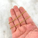 Rope Chain 1.65gr / 17 3/4 in / 18K Gold +3 ©