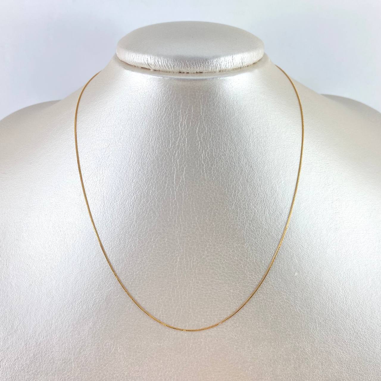 Cadena Veneciana 1.05gr / 17 3/4 in / 0.61mm Oro Amarillo +3 18K !