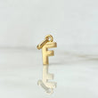Pendant Letter F Polished 0.55gr / 1.4cm / Yellow Gold
