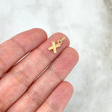 Pendant Letter X Polished 0.6gr / 1.4cm / Yellow Gold