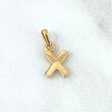 Pendant Letter X Polished 0.6gr / 1.4cm / Yellow Gold