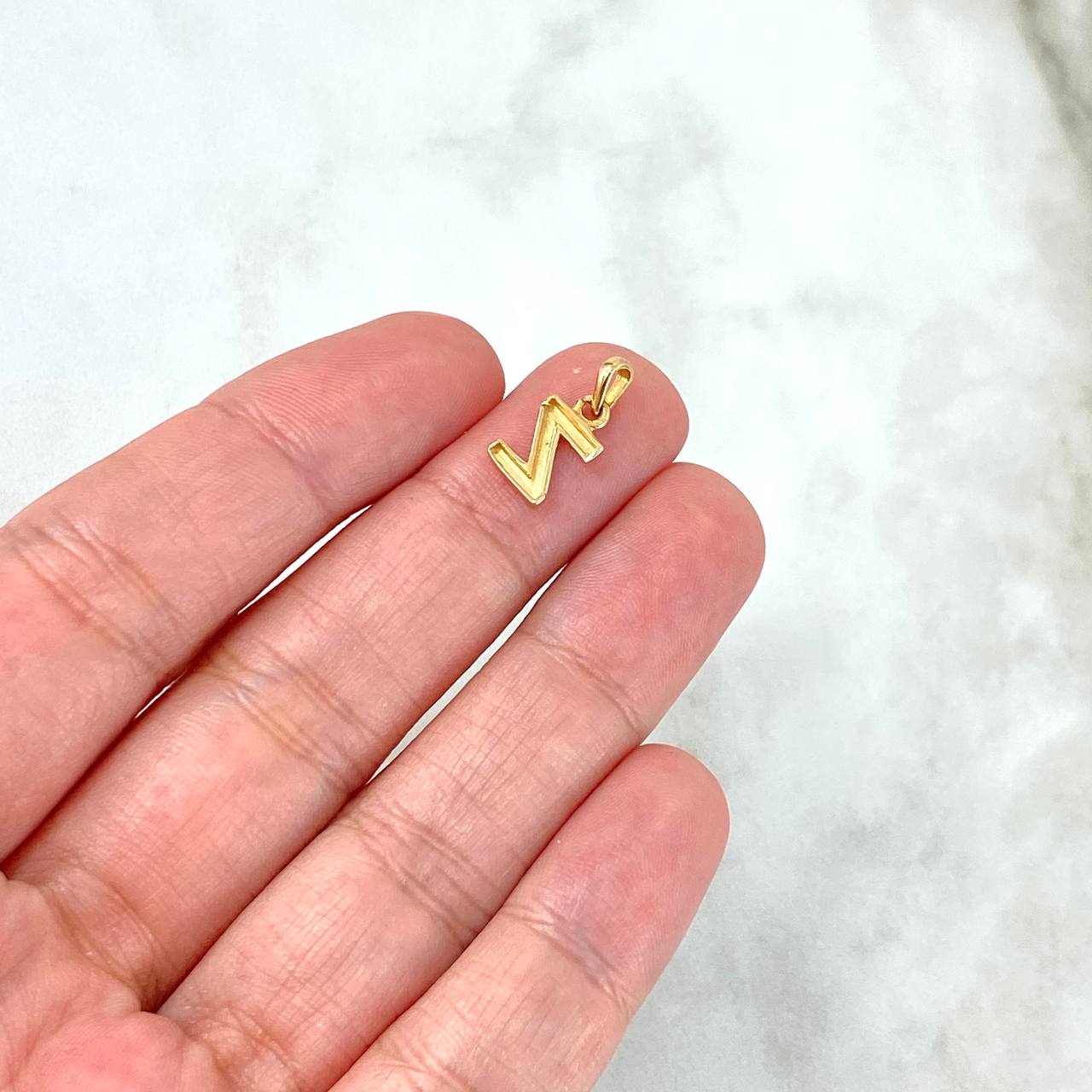 Pendant Letter Z Polished 0.7gr / 1.4cm / Yellow Gold
