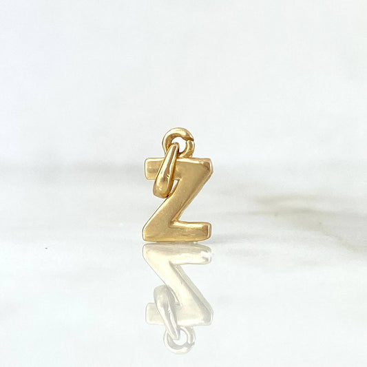 Pendant Letter Z Polished 0.7gr / 1.4cm / Yellow Gold